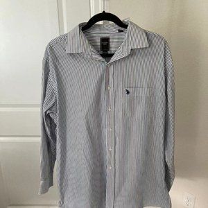 U.S. Polo Assn. Men's Dress Shirt with Stripes